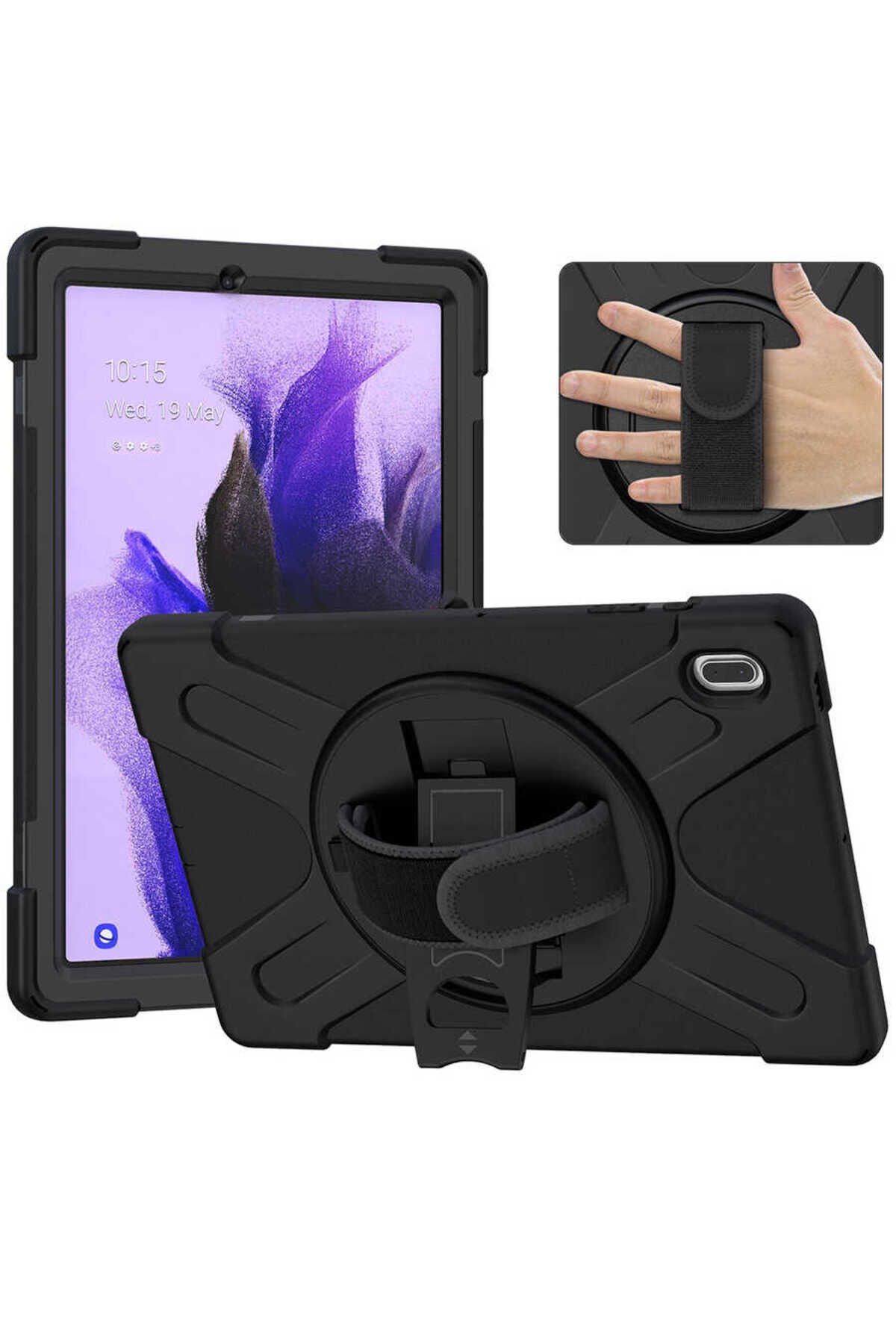 Galaxy Tab S7 FE LTE (T737-T736-T733-T730) BSAY Defender Tablet Silikon - Siyah