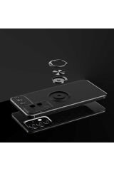 Galaxy A33 5G Kılıf SBT Ravel Silikon Kapak - Siyah-Kırmızı Kırmızı