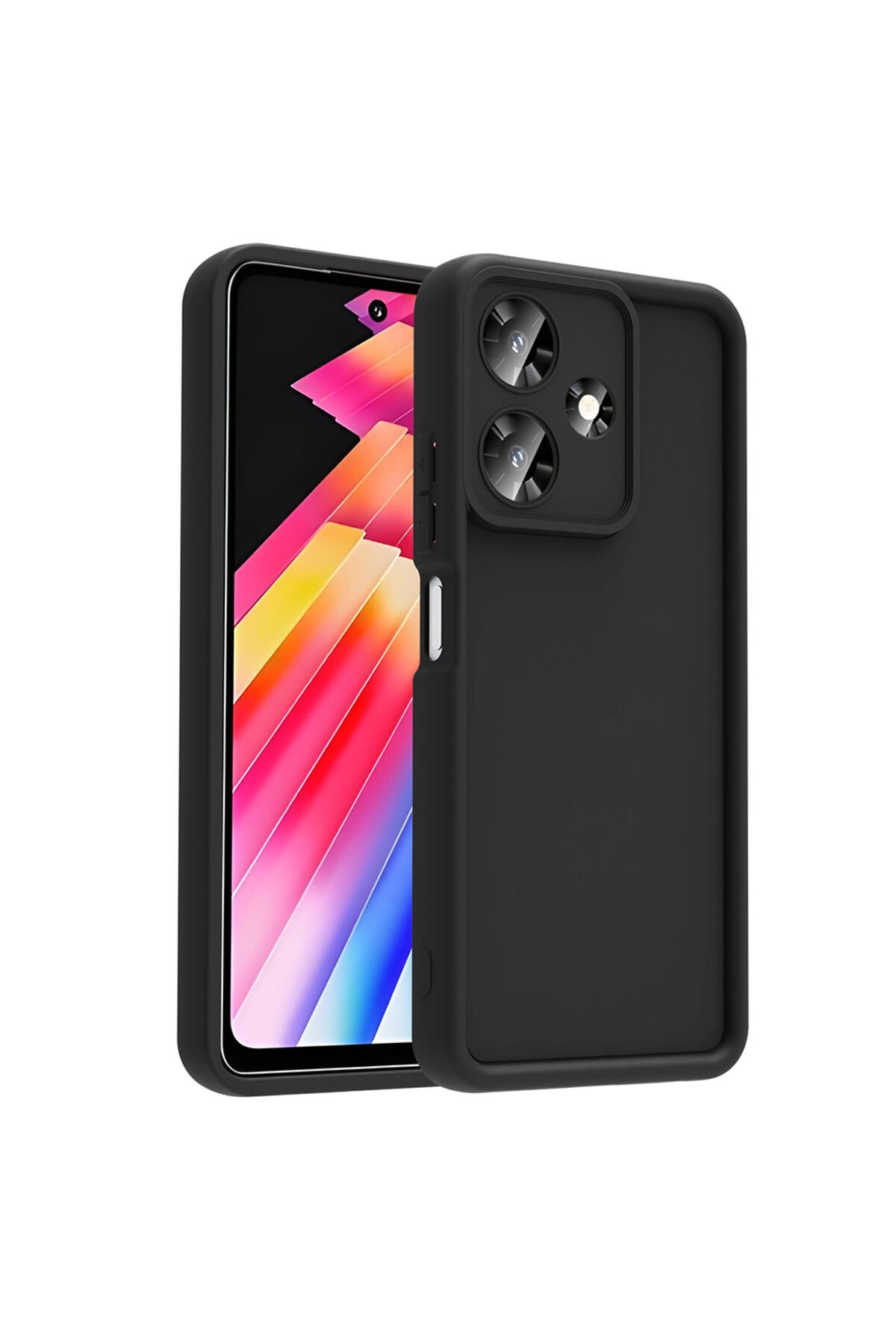 İnfinix Hot 30İ Kılıf Kamera Korumalı ATA Ananas Kapak - Pembe Pembe