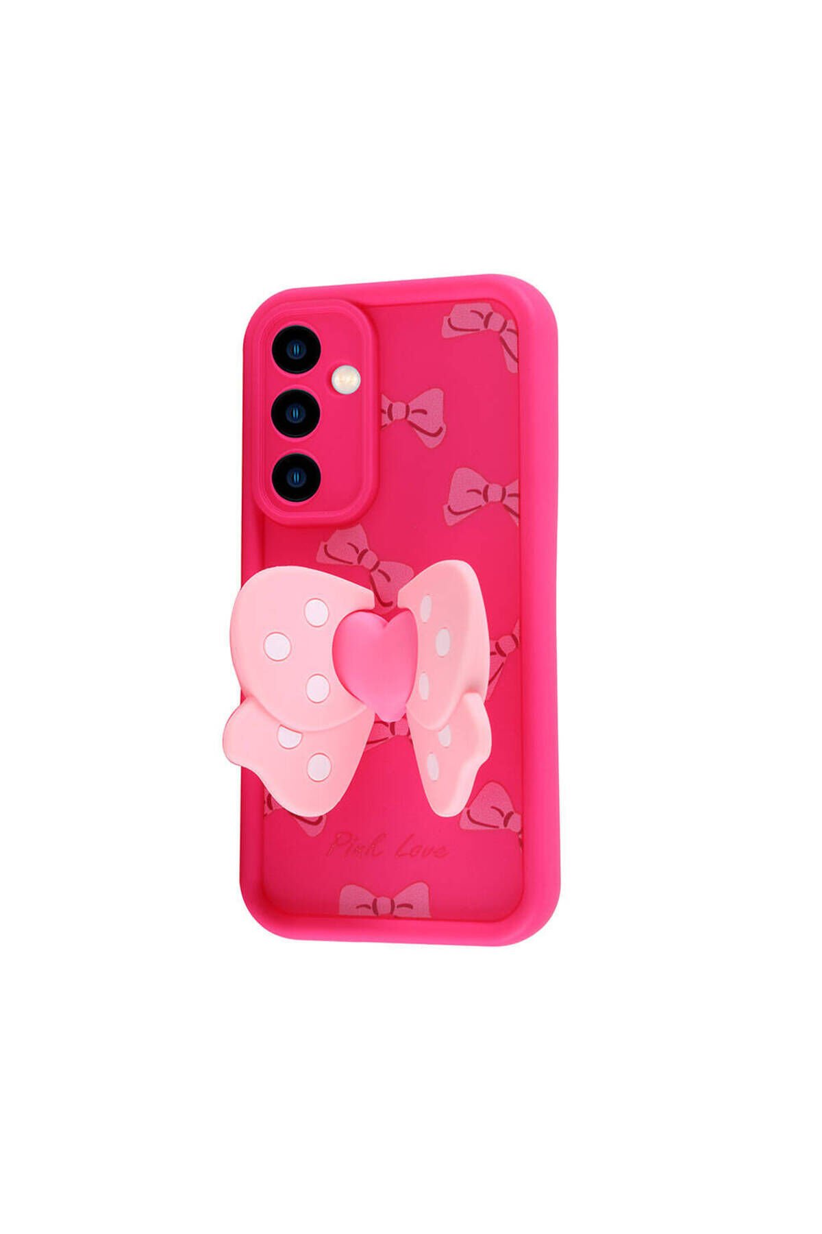 Galaxy A25 Kılıf Kamera Korumalı Figür Tasarımlı BSAY Kapya Kapak-Pembe Açık Pembe Koyu