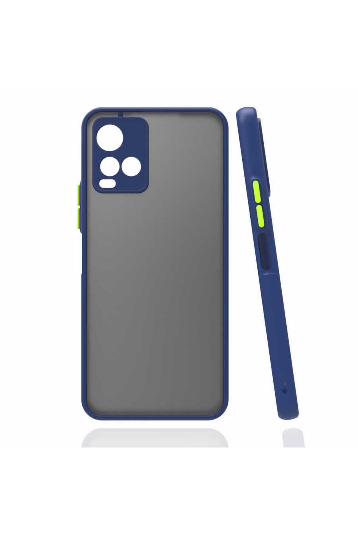 Vivo Y32 Kılıf BSAY Hux Kapak - Lacivert Lacivert