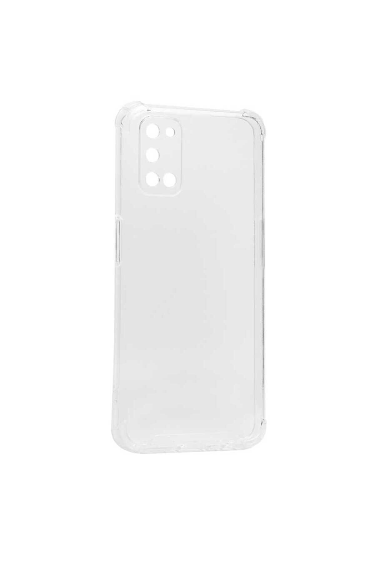 A92 Kılıf Kamera Korumalı Nitro Anti Shock Silikon - Renksiz Renksiz