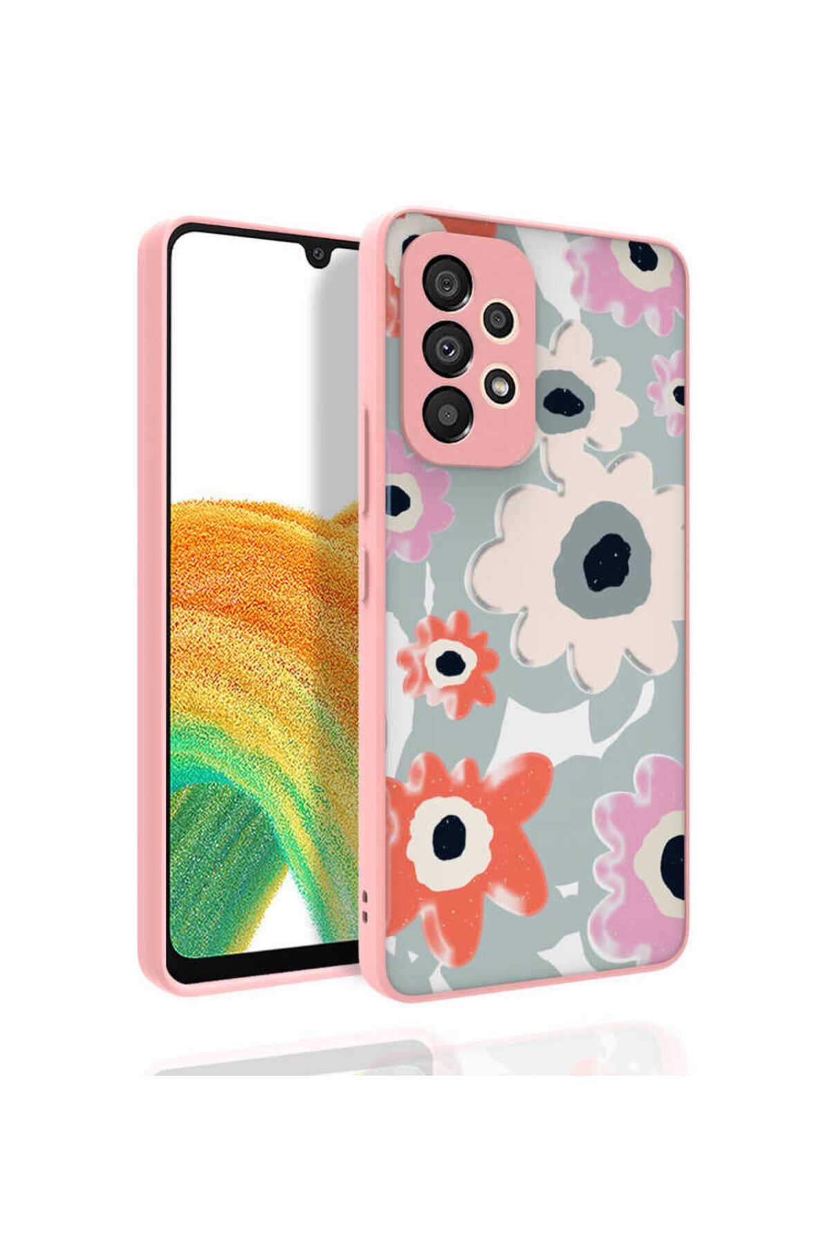 Galaxy A53 5G Kılıf Desenli Kamera Korumalı Parlak SBT Nora Kapak - NO5
