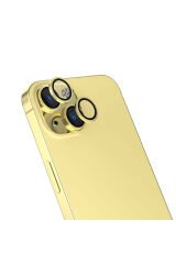 iPhone 15 Plus Uyumlu BSAY CL-13 Kamera Koruyucu-Yeşil Sarı