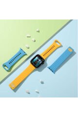 Watch 44mm Uyumlu KRD-73 Uyumlu BSAY Kordon-Krem Lacivert