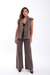 Denim Yelek Takım Üstü – %100 Pamuk