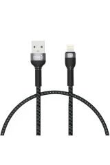 Siyah Shira Serisi Lightning Usb Kablo 30 cm-BSAY