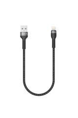 Siyah Shira Serisi Lightning Usb Kablo 30 cm-BSAY