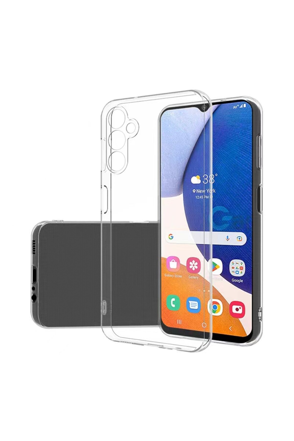 Galaxy A14 Kılıf BSAY Süper Silikon Kapak - Renksiz Renksiz