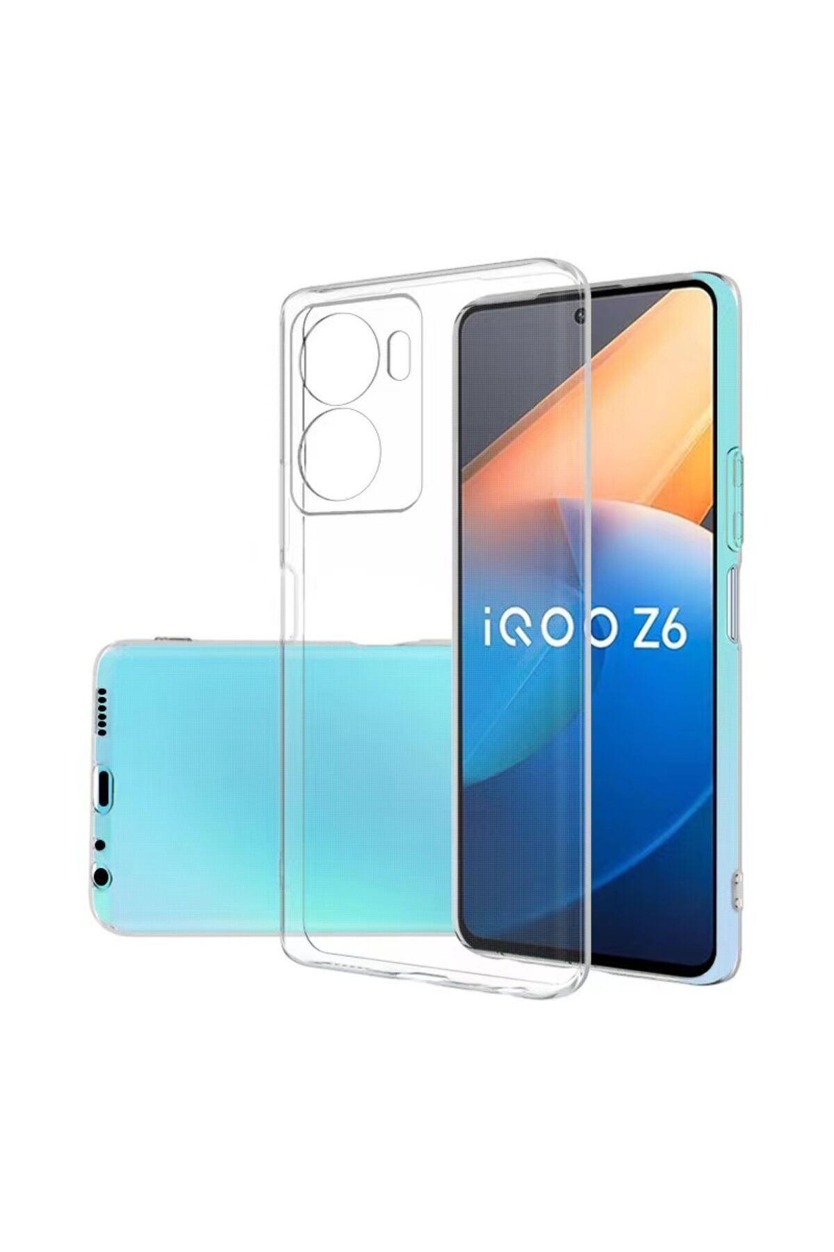 Vivo Y16 Kılıf ZPRB Süper Silikon Kapak - Renksiz Renksiz