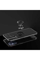 A76 Kılıf BSAY Ravel Silikon Kapak - Kırmızı Siyah-Kırmızı