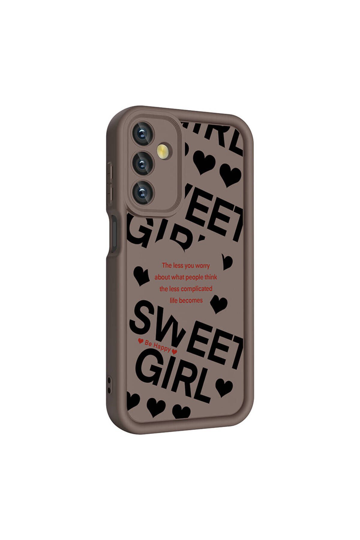 Galaxy A05S Kılıf Kamera Korumalı Baskılı Arka Yüzey Klas Kılıf - Siyah Siyah