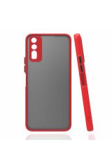 Vivo Y11S Kılıf MSRA Hux Kapak - Kırmızı Kırmızı