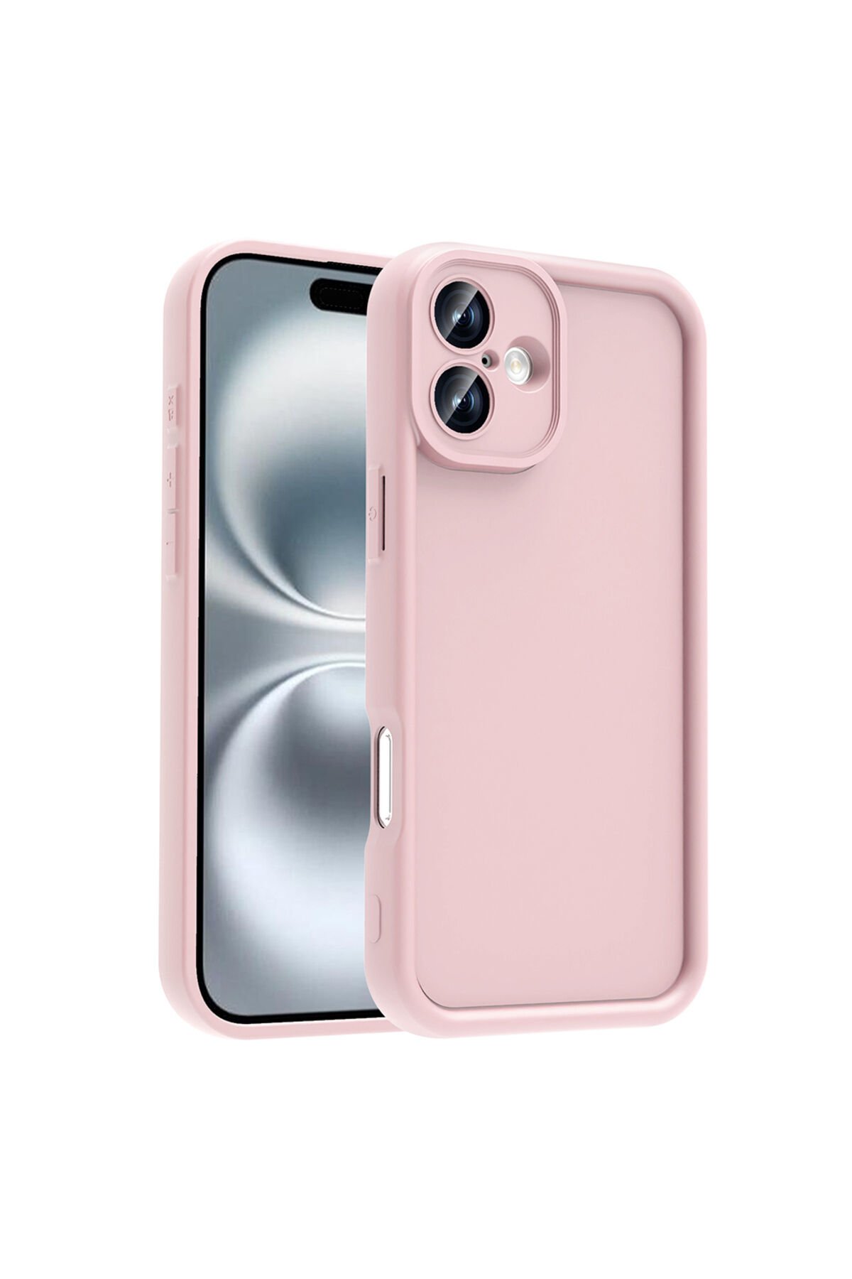 iPhone 16 Plus Kılıf Kamera Korumalı BSAY Ananas Kapak - Mürdüm Pembe