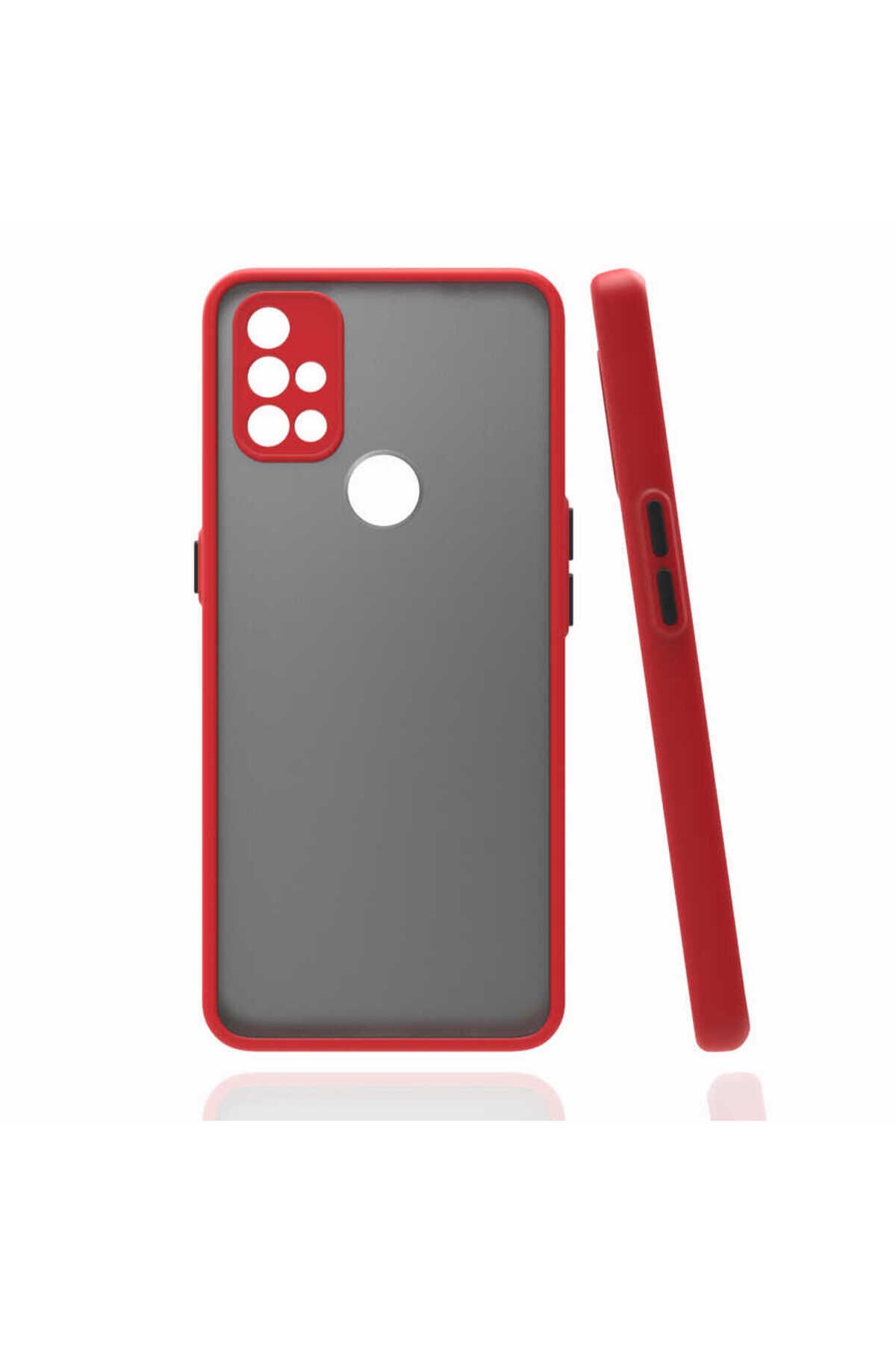 One Plus Nord N10 5G Kılıf BSAY Hux Kapak - Kırmızı Kırmızı