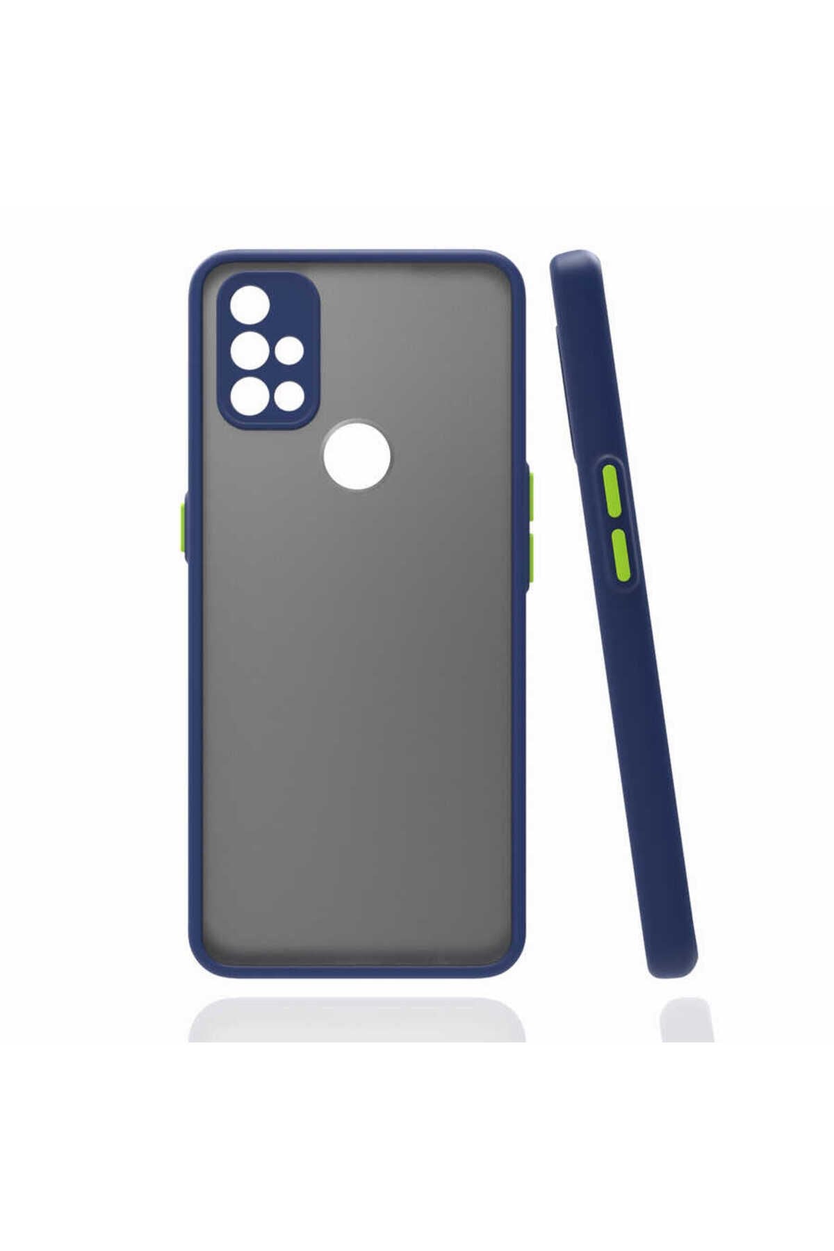 One Plus Nord N10 5G Kılıf BSAY Hux Kapak - Kırmızı Lacivert