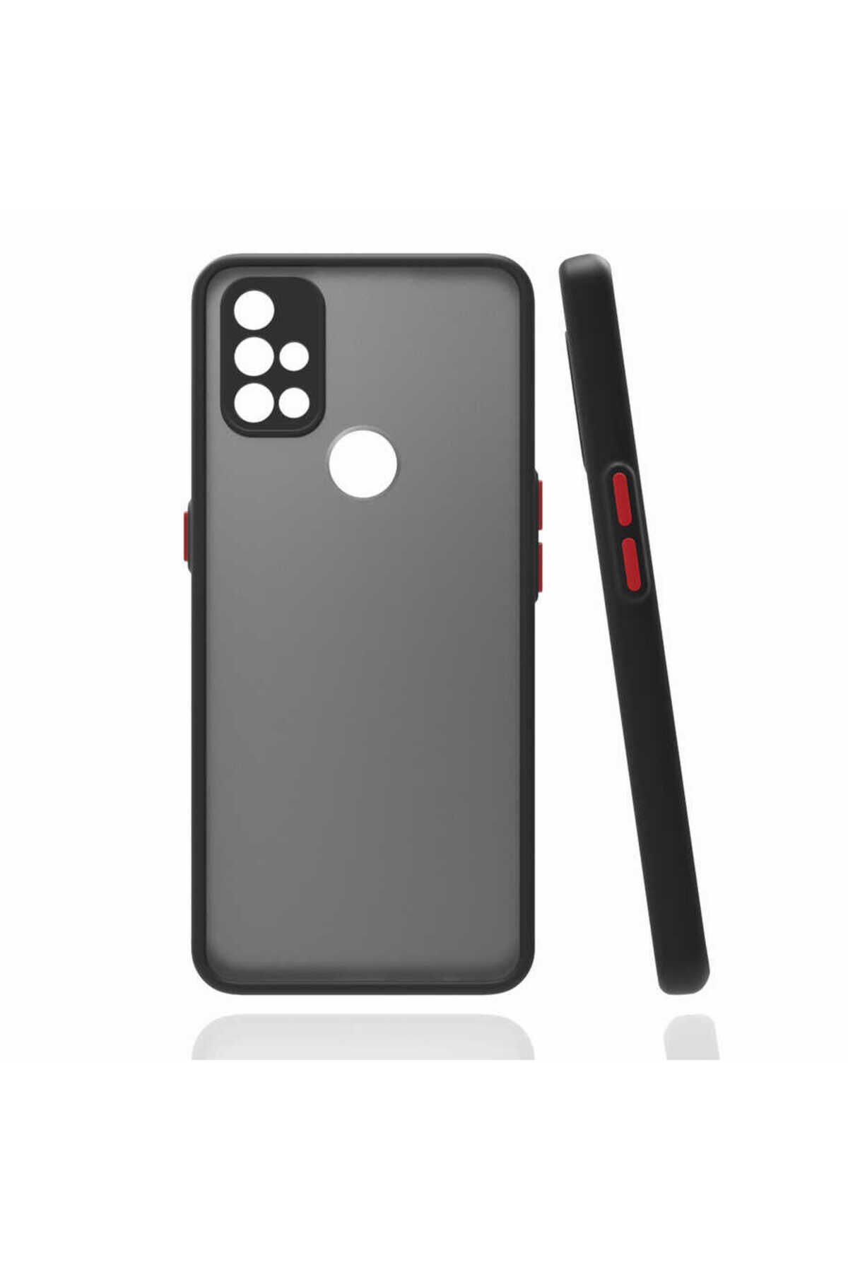 One Plus Nord N10 5G Kılıf BSAY Hux Kapak - Kırmızı Lacivert