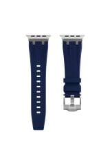 Watch 42mm Uyumlu KRD-89 Uyumlu GZST Kordon-Turuncu Gümüş