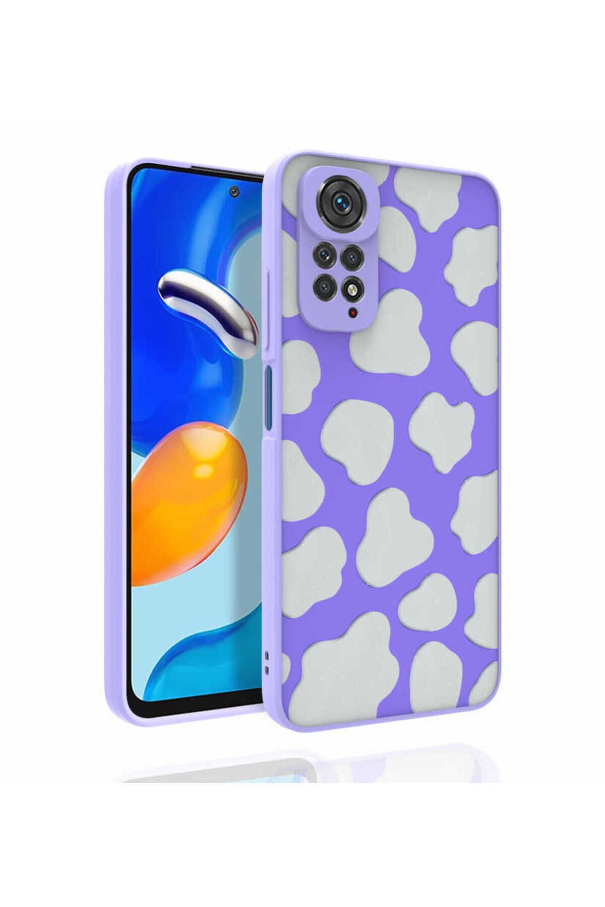 Redmi Note 11S Global Kılıf Desenli Kamera Korumalı Parlak BSAY Nora Kapak - NO6