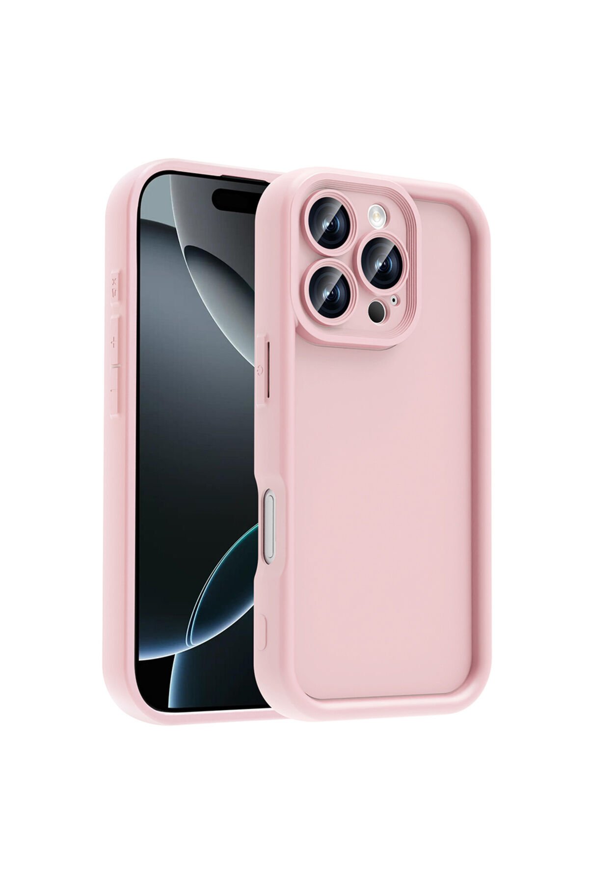 iPhone 16 Pro Max Kılıf Kamera Korumalı BSAY Ananas Kapak - Mürdüm Mürdüm