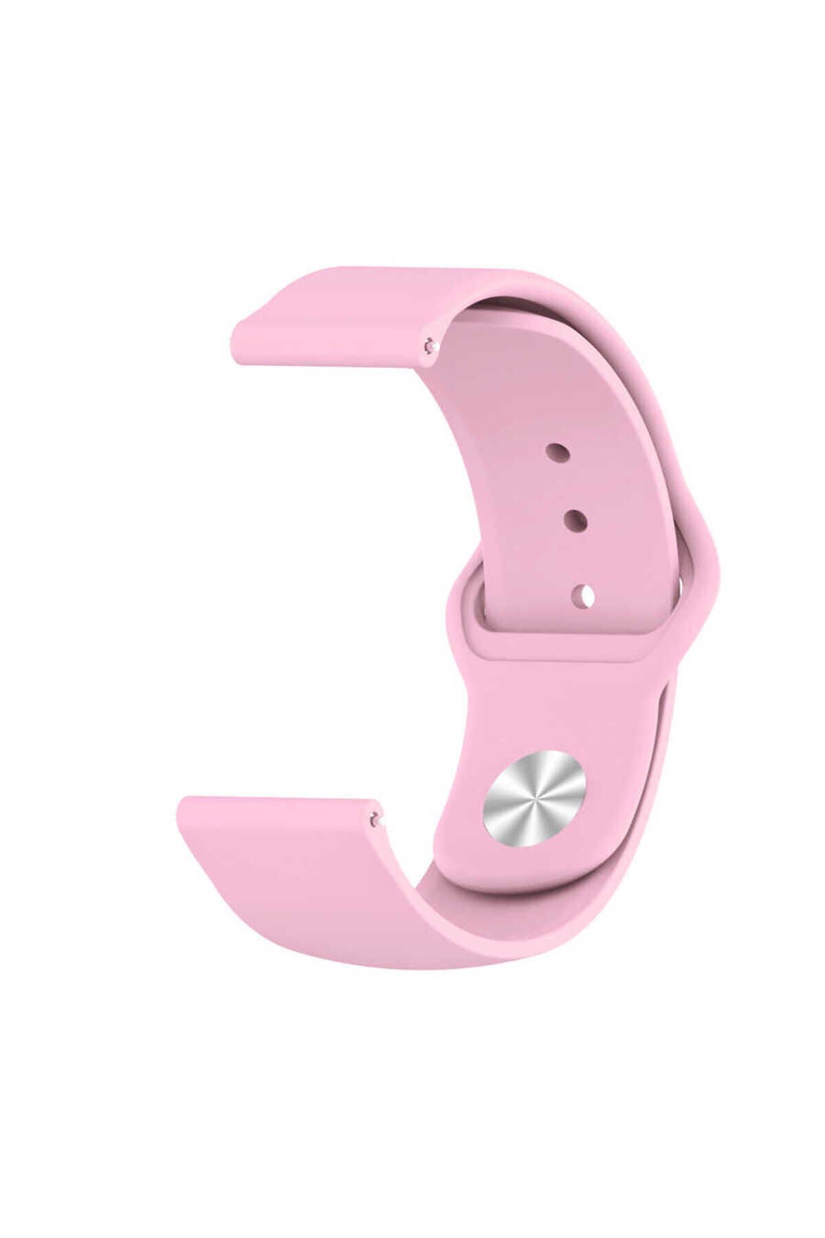 Galaxy Watch 42mm KRD-11 20mm Uyumlu BSAY Kordon-Sarı Pembe