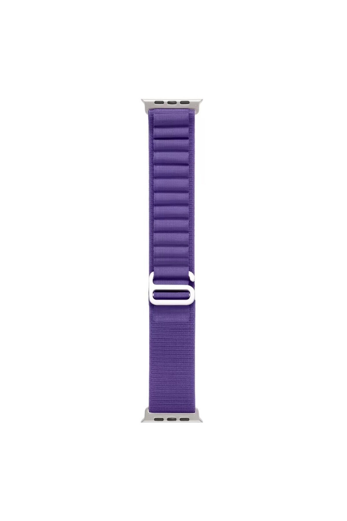 Watch 40mm Uyumlu KRD-74 Hasır BSAY Kordon-Mor Mor