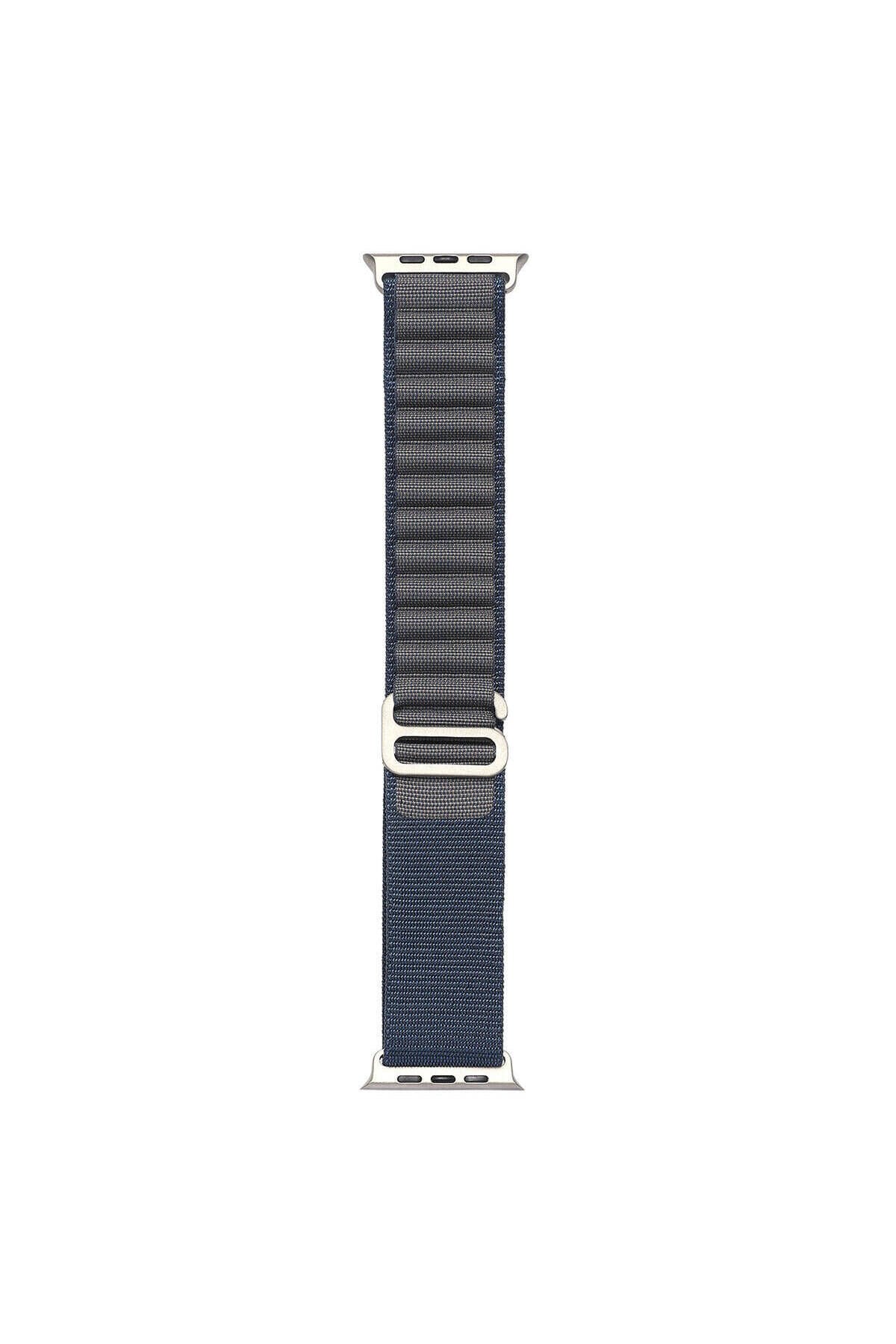 Watch 40mm Uyumlu KRD-74 Hasır BSAY Kordon-Mor Mavi