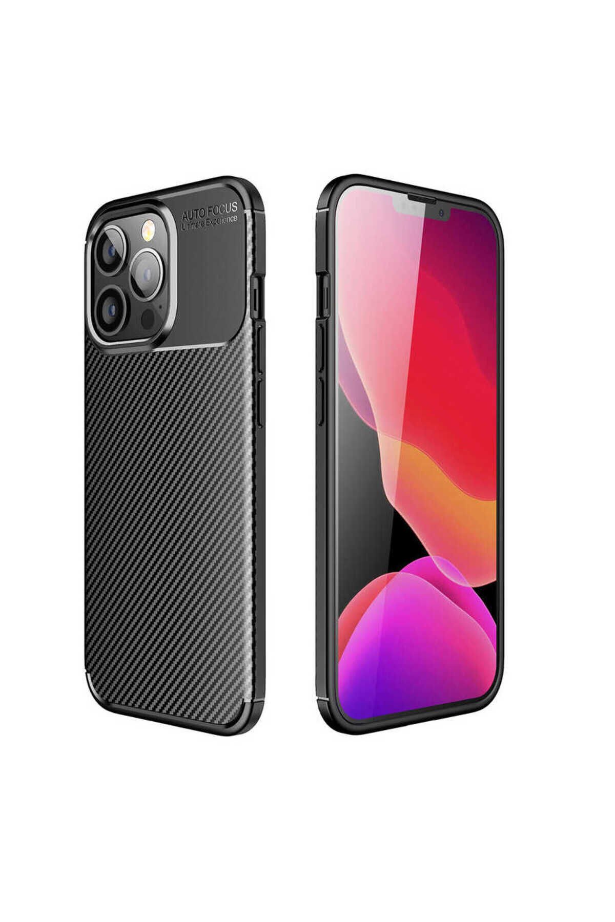 iPhone 13 Pro Max Uyumlu BSAY Negro Silikon Kılıf-Lacivert Siyah