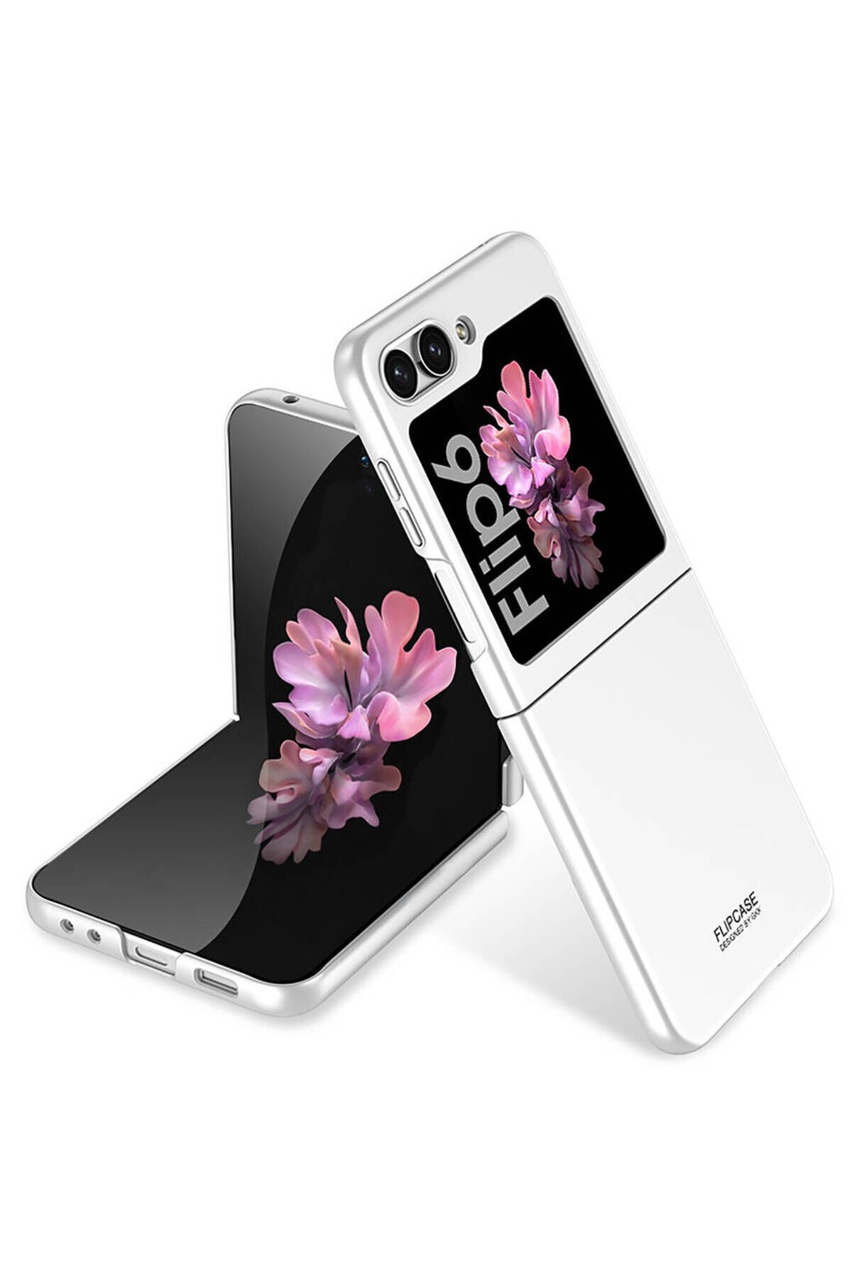 Galaxy Z Flip 6 Kılıf BSAY Sert Kıpta Kapak-Gümüş Gümüş