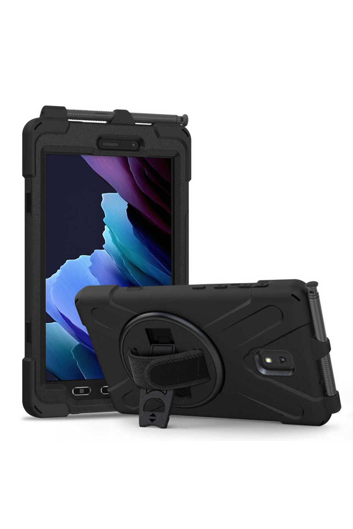 Galaxy Tab Active 3 T577 ATA Defender Tablet Silikon - Siyah Siyah