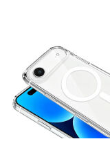 iPhone 17 Air Kılıf Zore Wireless Şarj Özellikli Şeffaf Orjin Kapak - Şeffaf Şeffaf