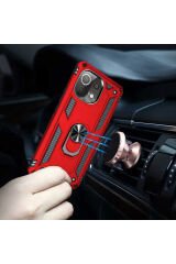 Mi 11 Lite Kılıf BSAY Vega Kapak - Gri Siyah