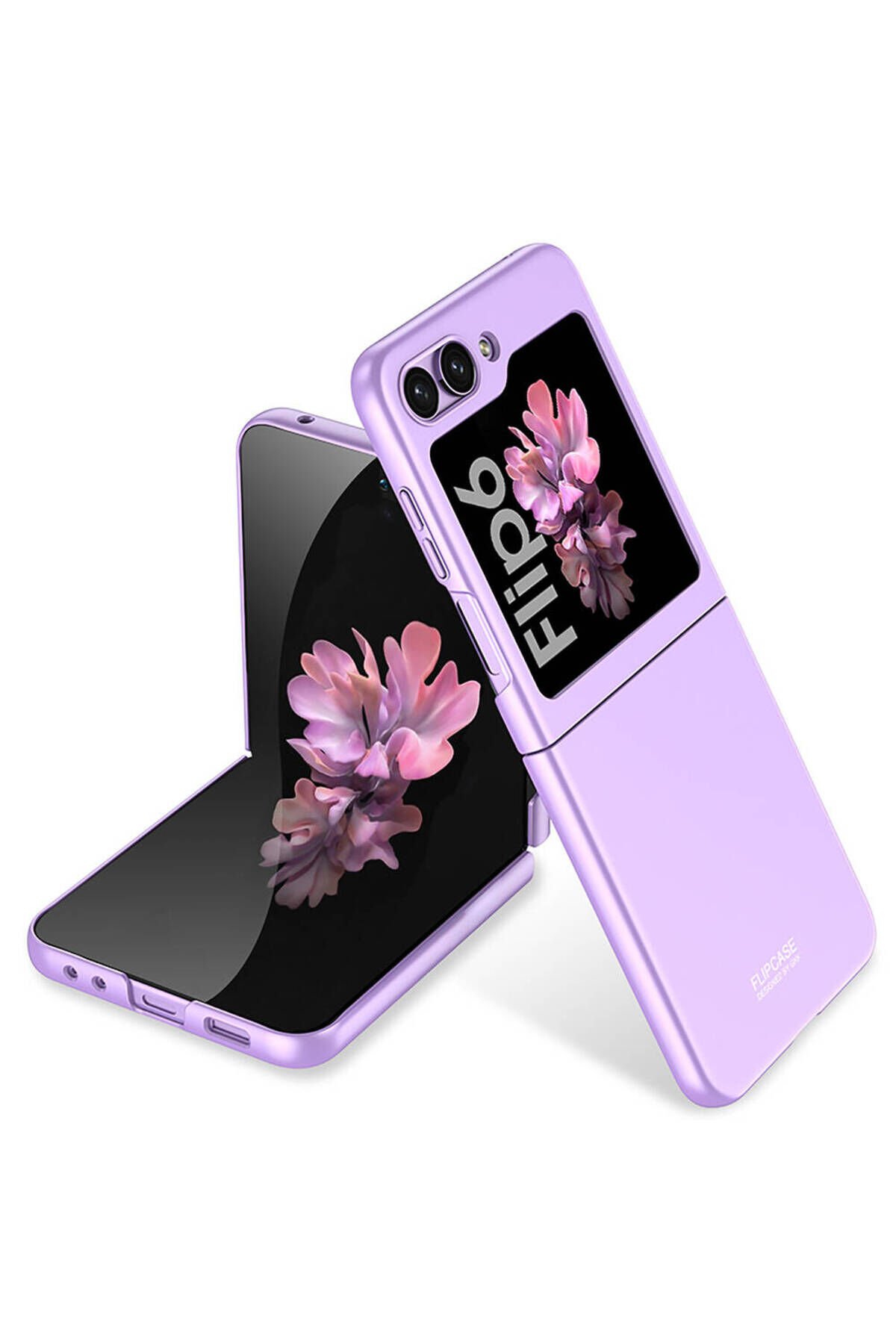 Galaxy Z Flip 6 Kılıf BSAY Sert Kıpta Kapak-Gümüş Mor