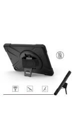 iPad 10.2 2021 (9.Nesil) BSAY Defender Tablet Silikon - Siyah Siyah