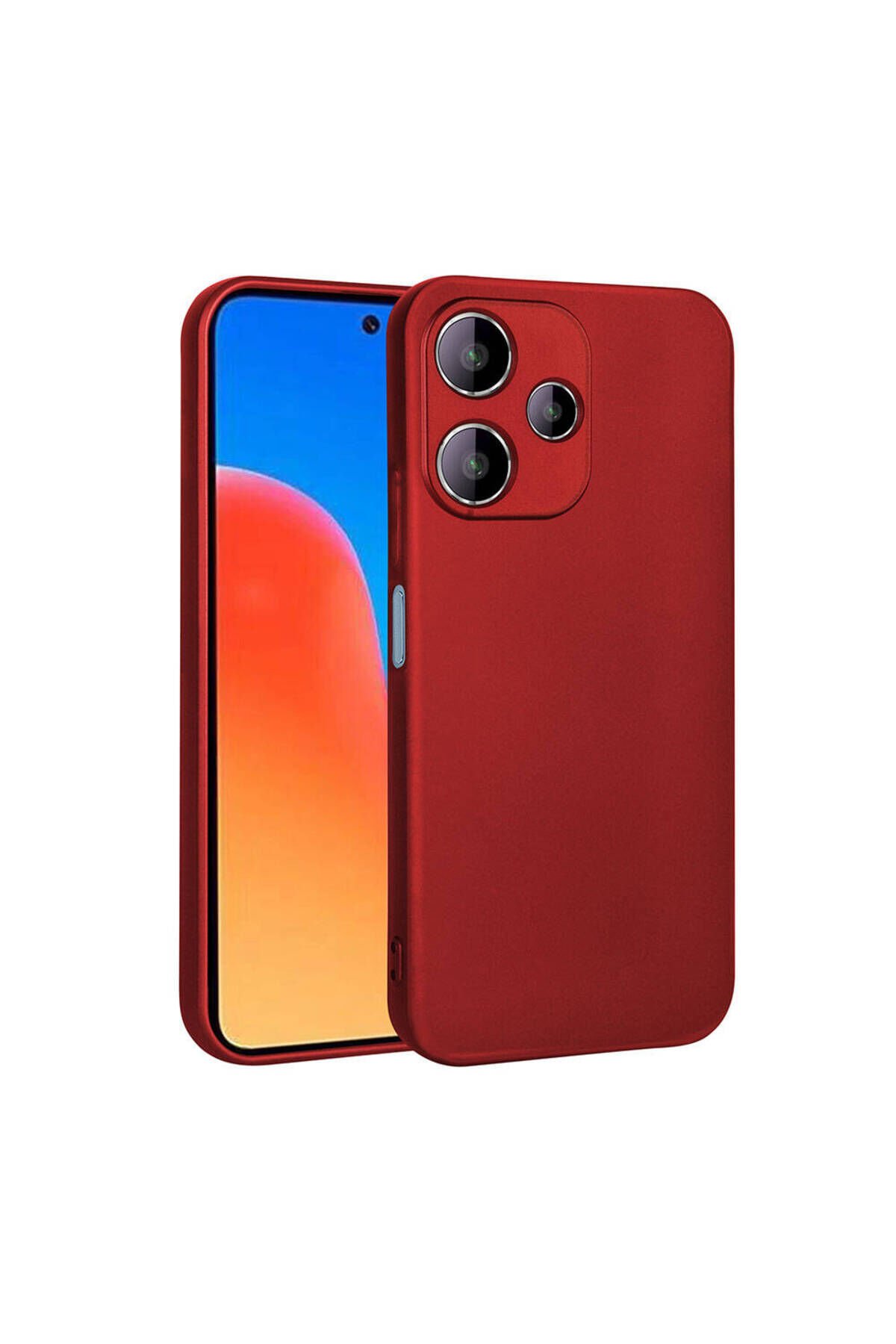 Redmi 12 5G Uyumlu Kılıf Premier Silikon Kapak - Kırmızı Kırmızı