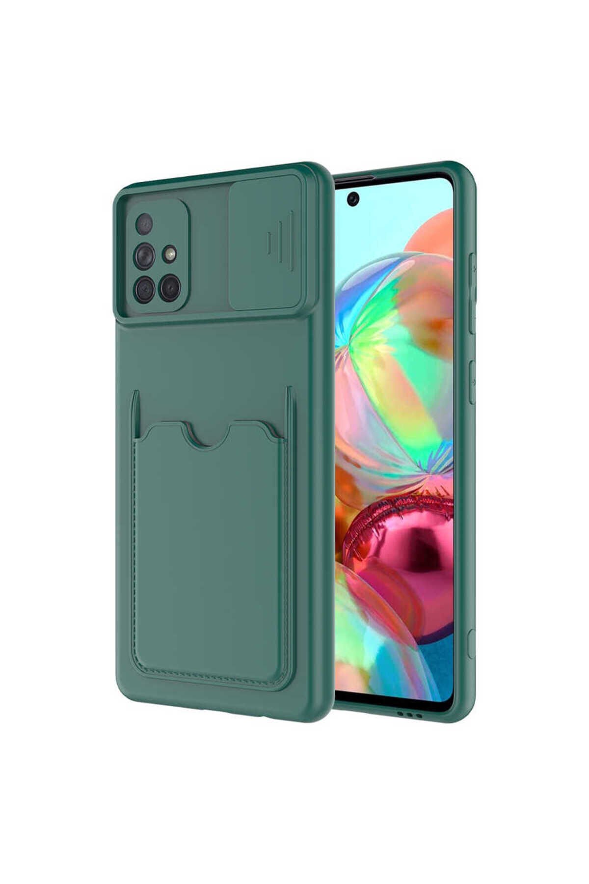 Galaxy A71 Kılıf GZST Kartix Kapak - Kırmızı Kırmızı