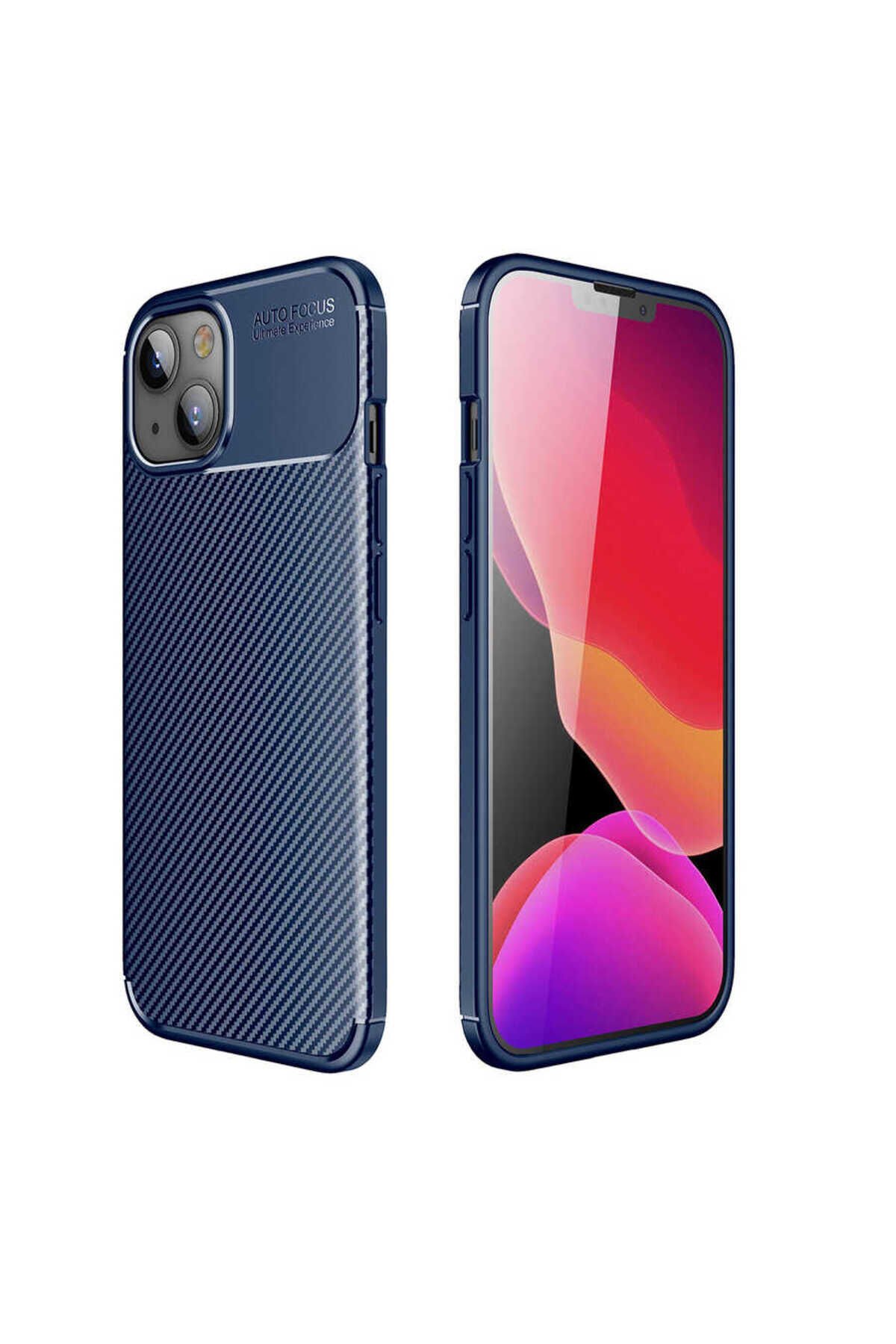 iPhone 13 Mini Uyumlu BSAY Negro Silikon Kılıf-Lacivert Lacivert