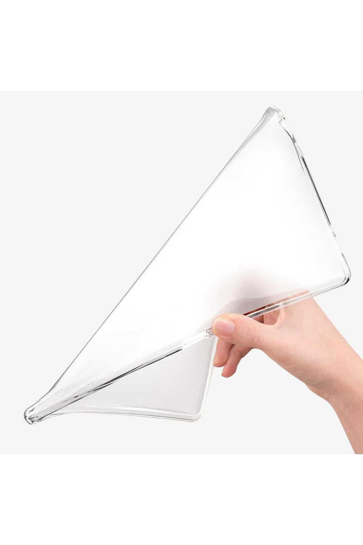 MatePad T5 10 Uyumlu BSAY Tablet Süper Silikon Kapak-Renksiz Renksiz