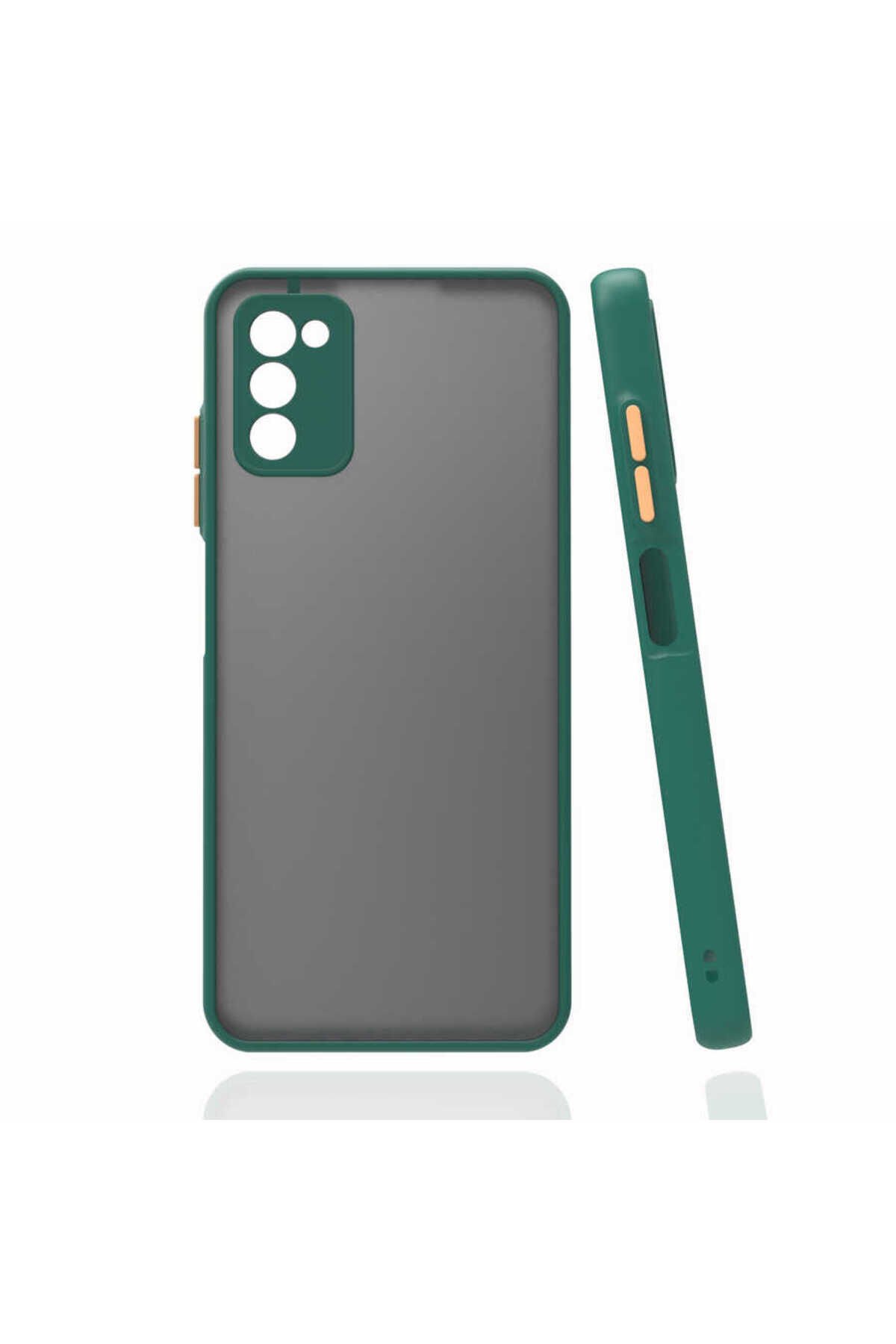 Galaxy A03S Kılıf BSAY Hux Kapak - Lacivert Koyu Yeşil