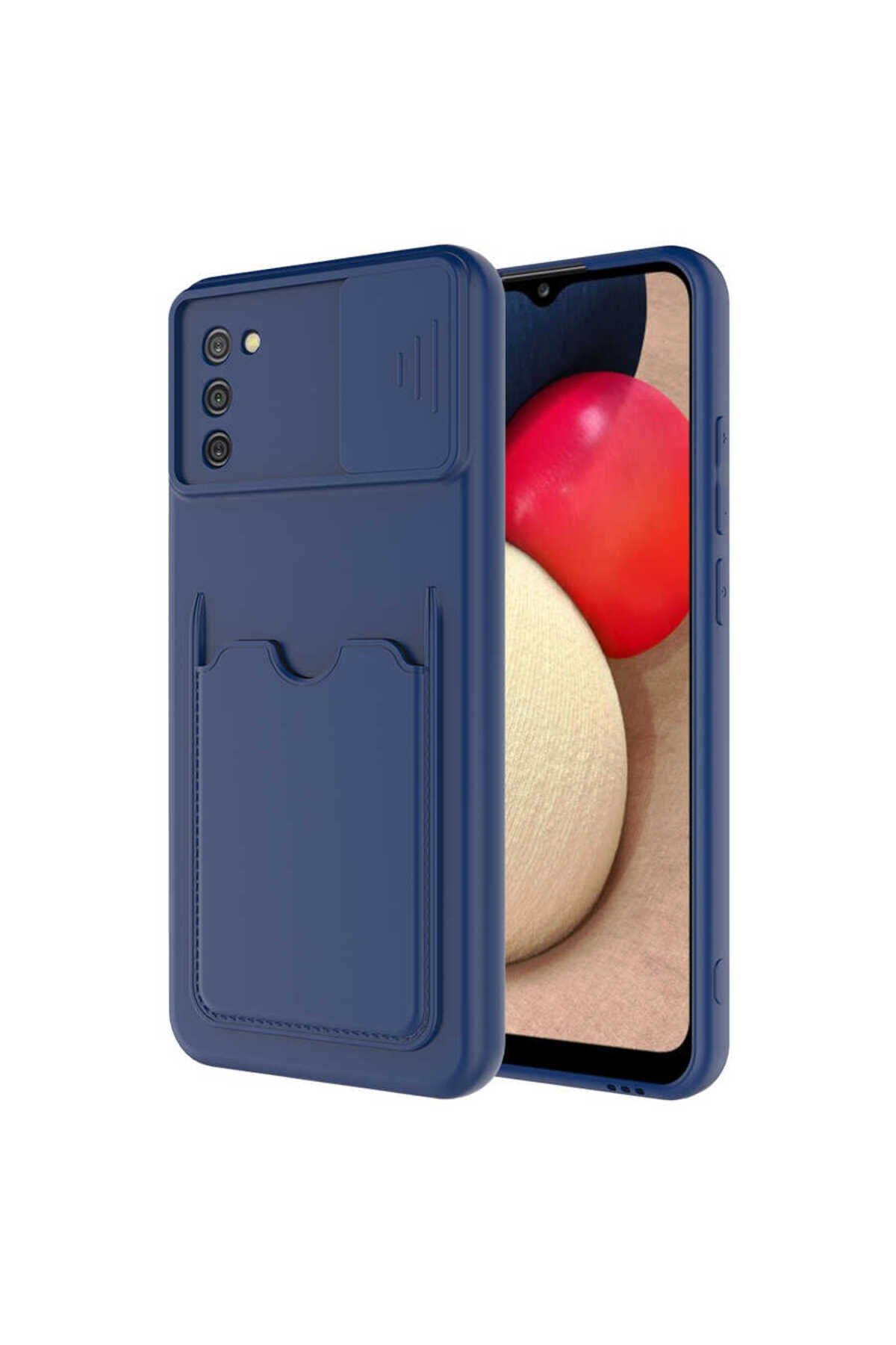 Galaxy A02S Kılıf BSAY Kartix Kapak - Siyah Lacivert