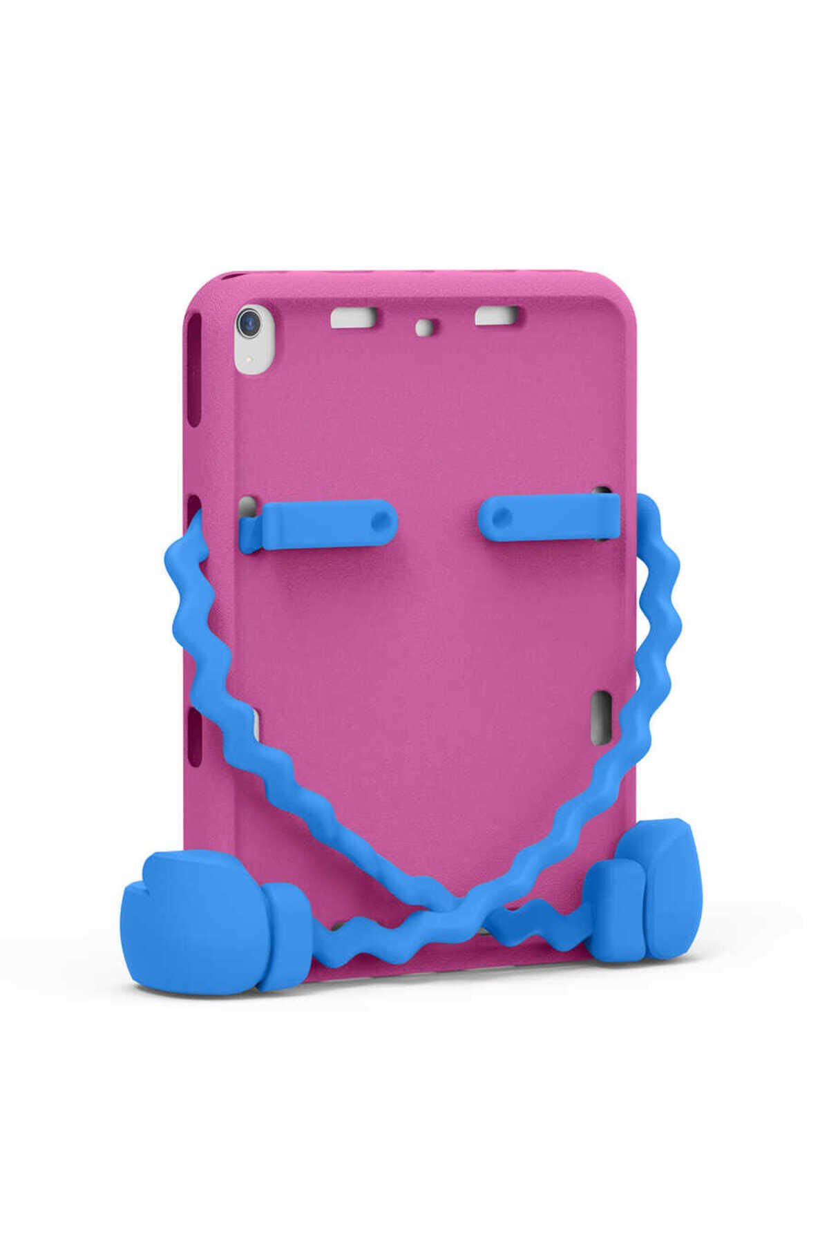 iPad 10.2 2021 (9.Nesil) GZST Eva Boxer Tablet Silikon - Pembe Koyu Pembe Koyu