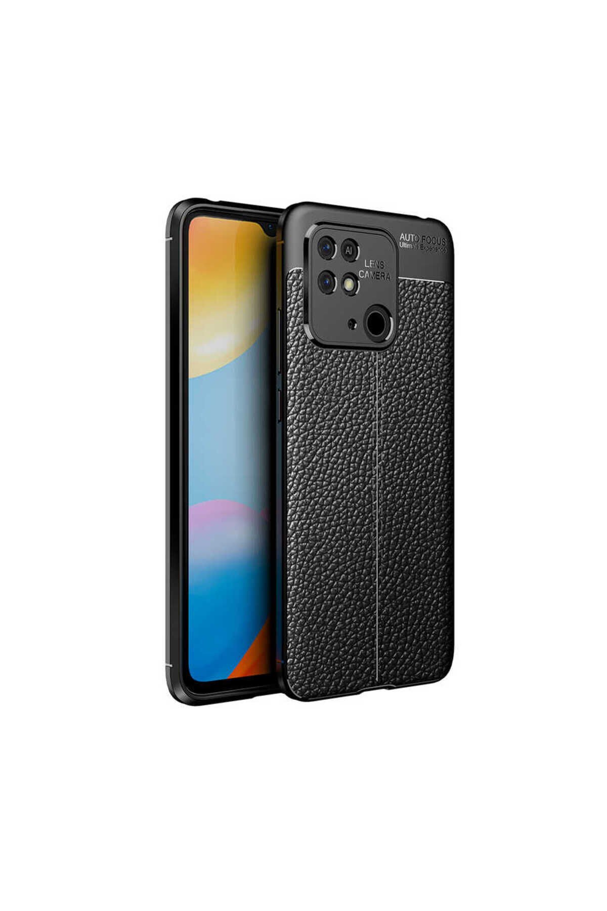 Poco C40 Kılıf BSAY Niss Silikon Kapak - Siyah Siyah