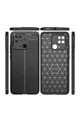 Poco C40 Kılıf BSAY Niss Silikon Kapak - Siyah Lacivert