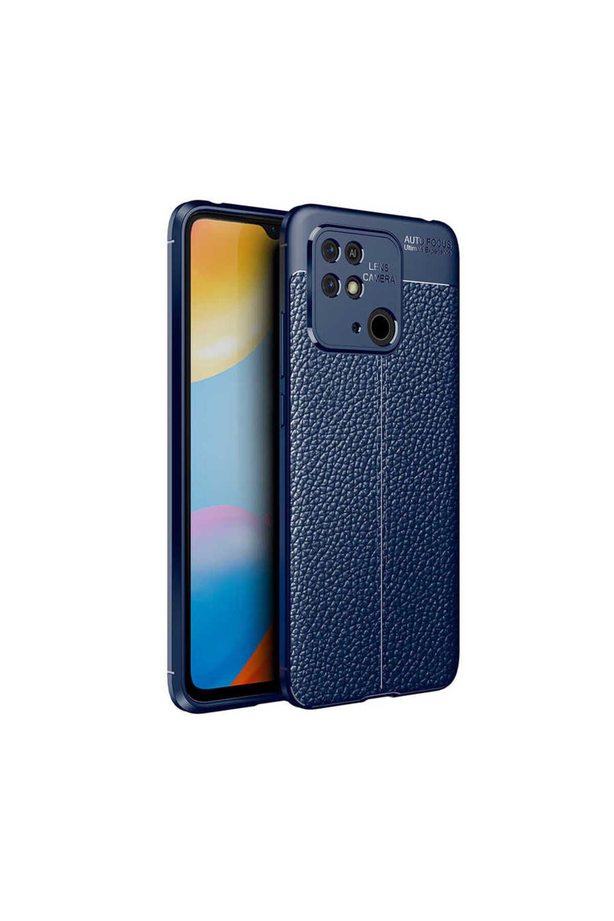 Poco C40 Kılıf BSAY Niss Silikon Kapak - Siyah Lacivert