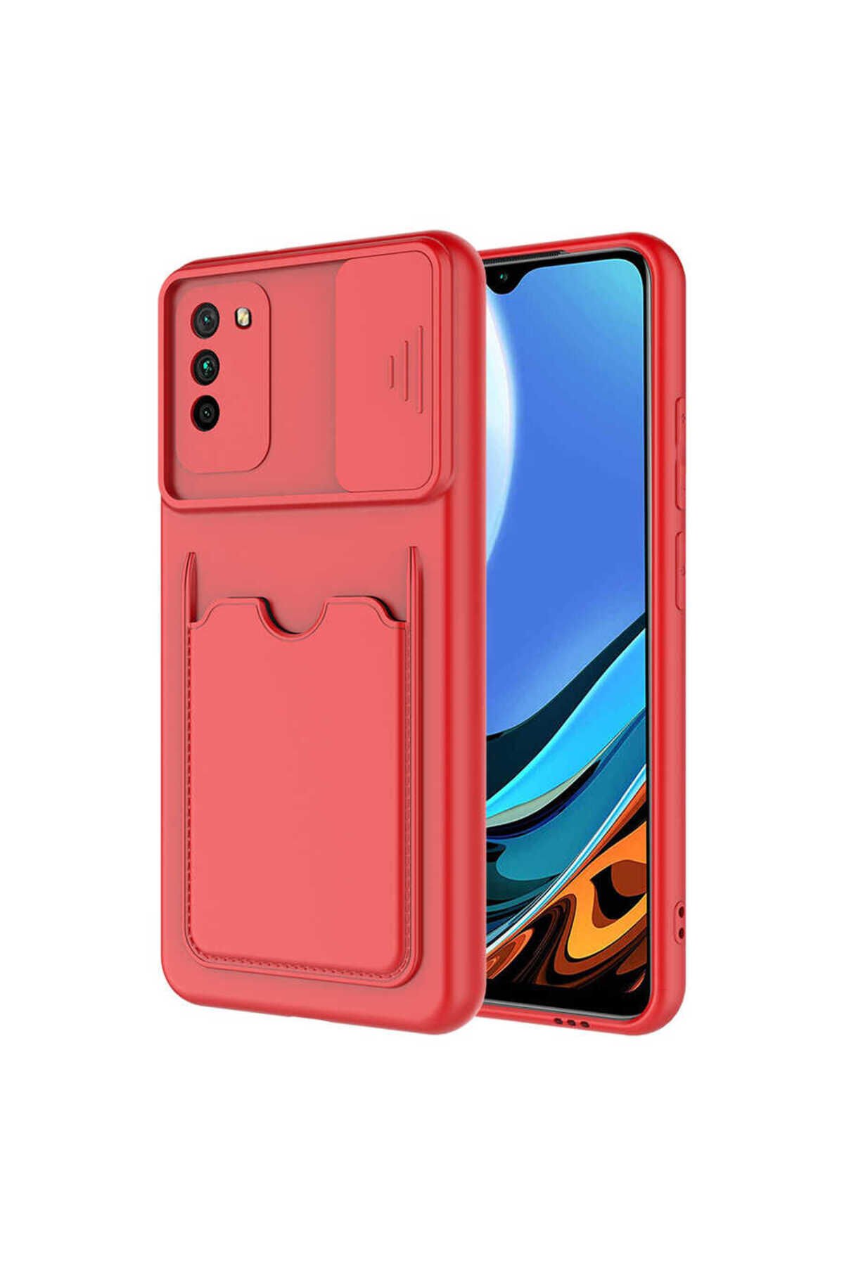 Poco M3 Kılıf ASMA Kartix Kapak - Kırmızı Kırmızı