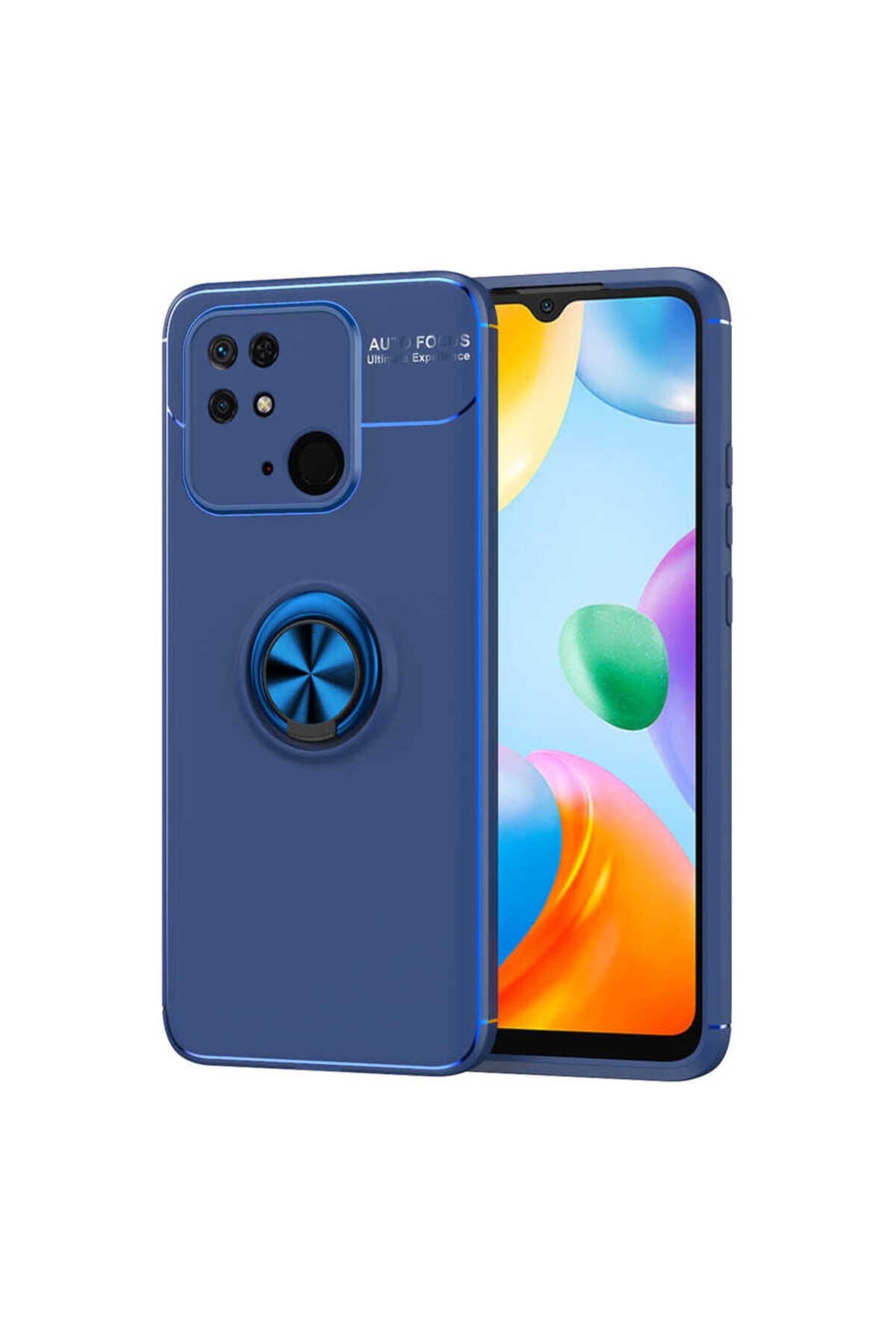 Poco C40 Kılıf BSAY Ravel Silikon Kapak - Mavi Mavi