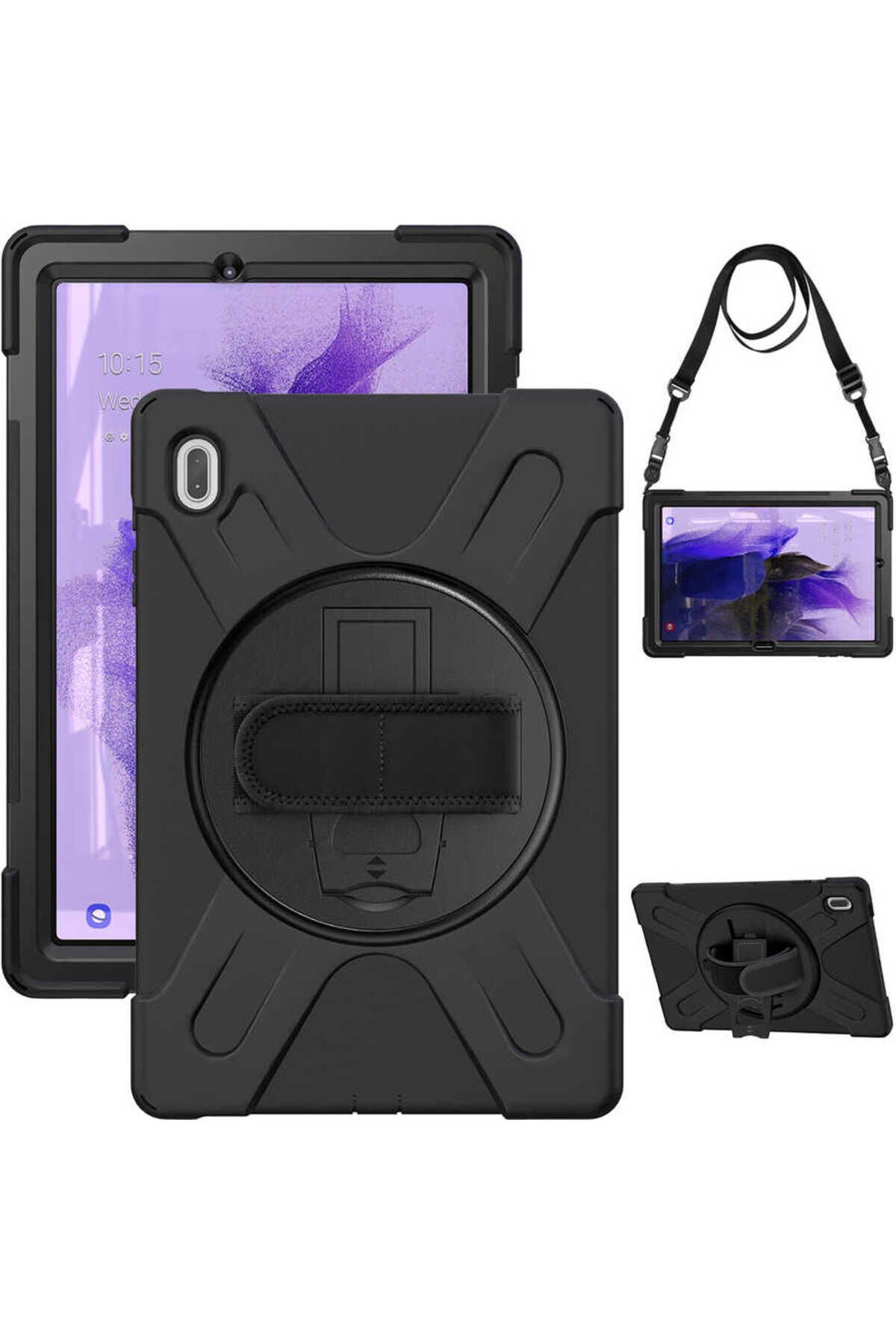 Galaxy Tab S7 FE LTE (T737-T736-T733-T730) BSAY Defender Tablet Silikon - Siyah Siyah