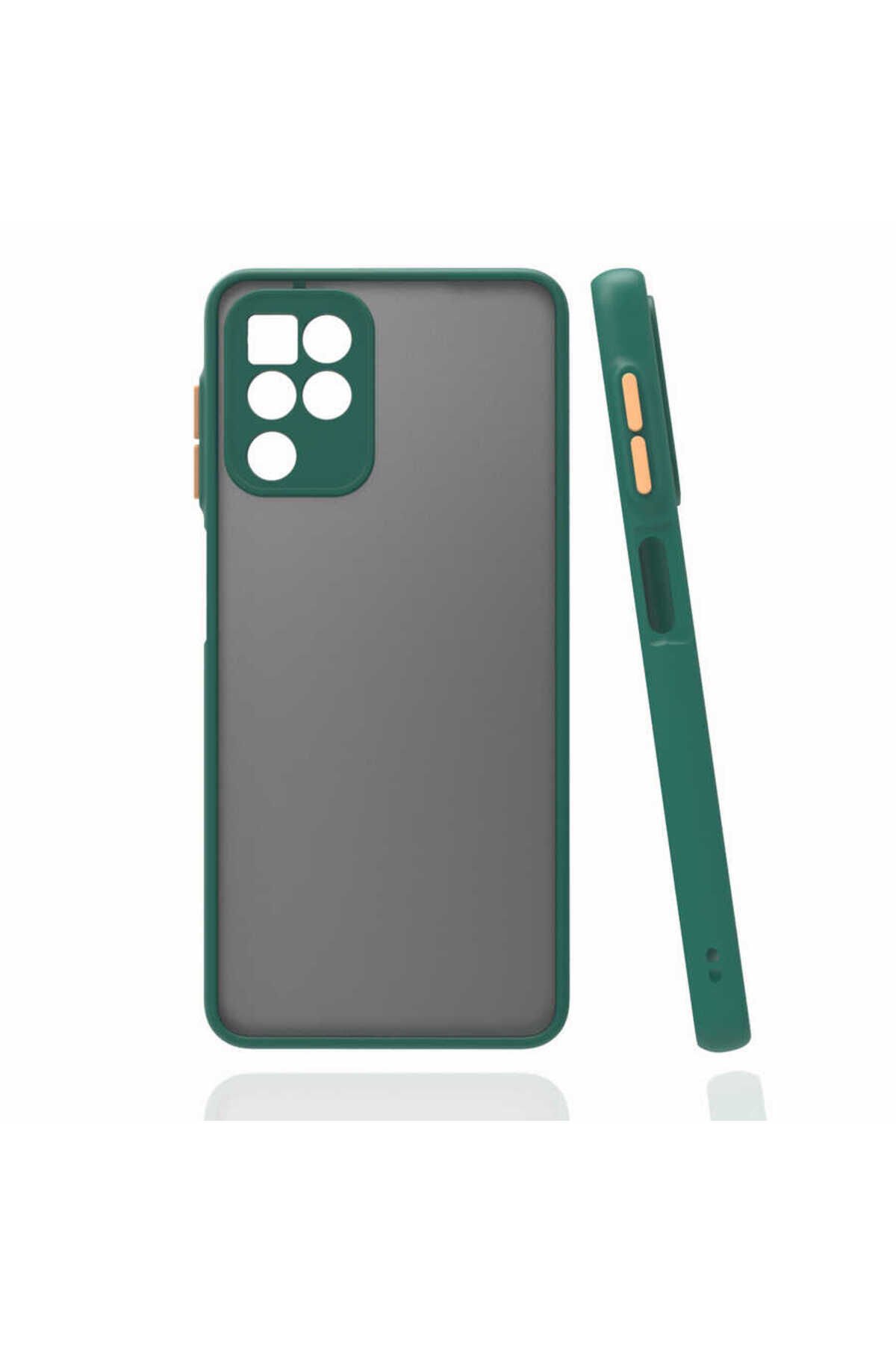 Galaxy M22 Kılıf BSAY Hux Kapak - Kırmızı Koyu Yeşil