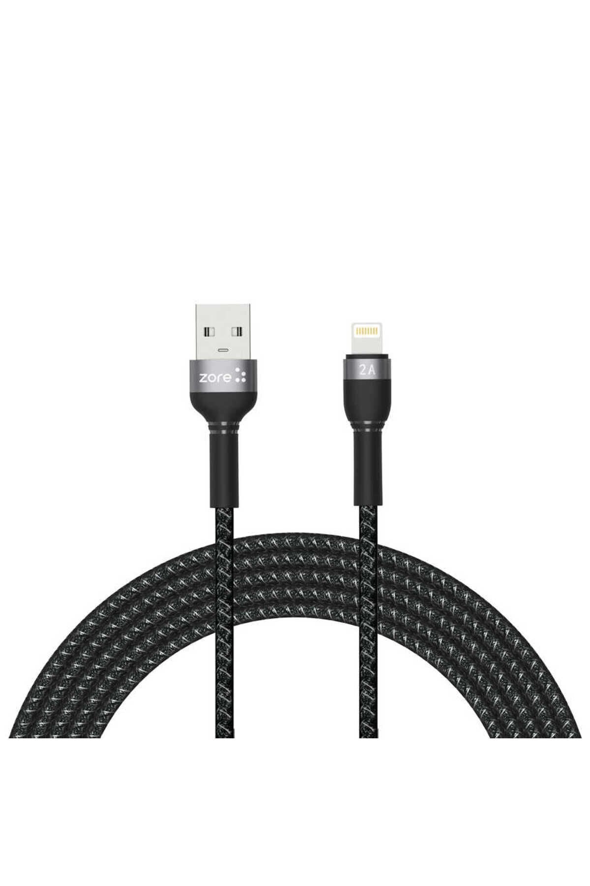 Siyah Shira Serisi Lightning Usb Kablo 3 Metre-BSAY Siyah