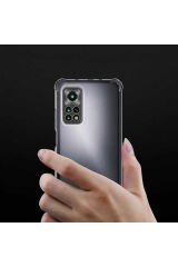 Mi 12T Pro Kılıf Zore Kamera Korumalı Nitro Anti Shock Silikon - Renksiz Renksiz